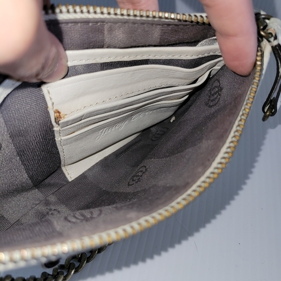 ❤️ 3 for $35 vintage juicy couture wristlet clutch wallet fringe leather - Picture 8 of 10